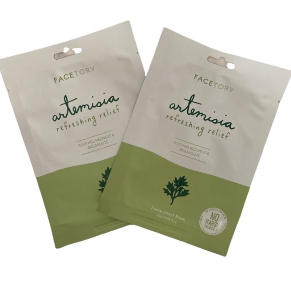 FACETORY Artemisia Refreshing Relief Sheet Mask x2